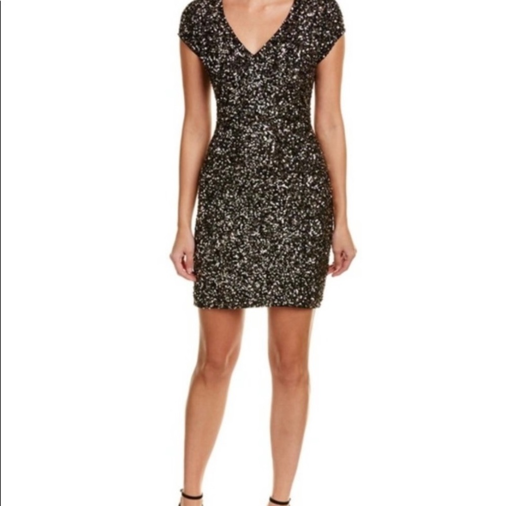 NWT Parker Black Serena Sequin Dress - Size 4
